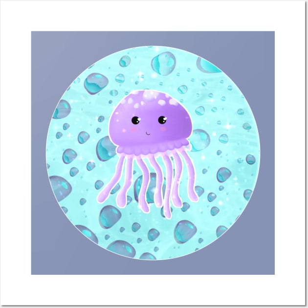 Cute octopus design Wall Art by Mydrawingsz